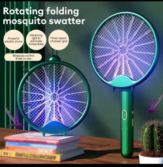New Mosquito Racket with stand and hanging