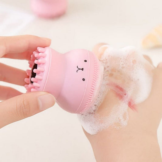 Octopus Shape Silicone Face Cleansing Brush