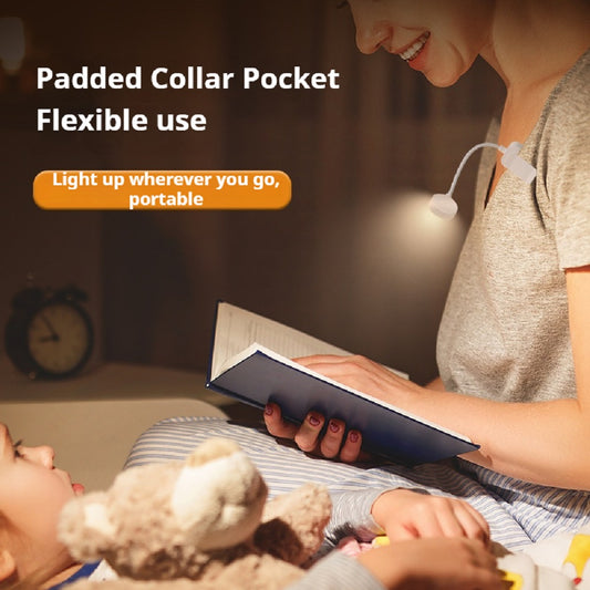 Folding Mini Clip Book Lamp USB Rechargeable LED Night Light