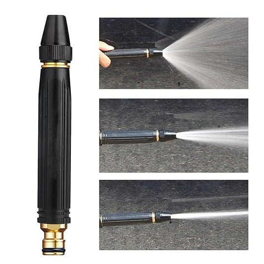 High- Pressure Imported Water Spray Nozzle with Metal Hose for Car Garden Lawn Wash Hose Pipe Nozzle