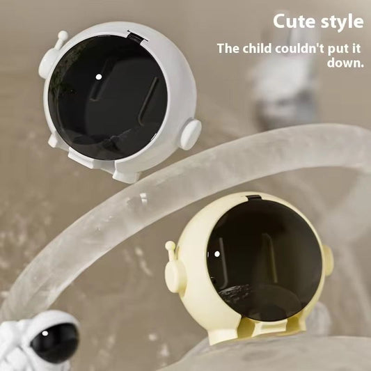 Astronaut Cartoon Toothbrush Holder. No Drill Bathroom Electric Toothbrush Storage Rack