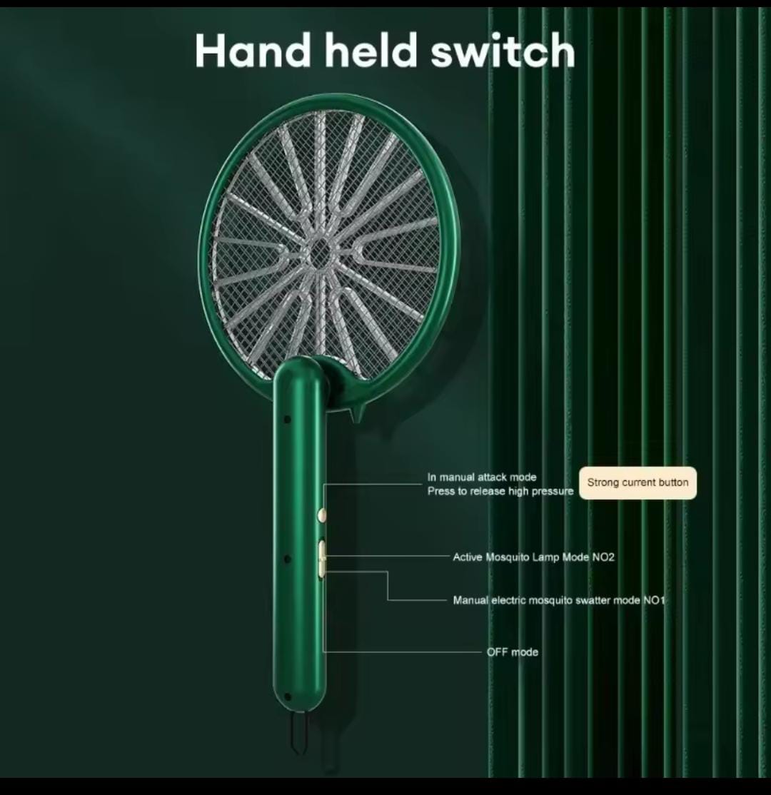 New Mosquito Racket with stand and hanging